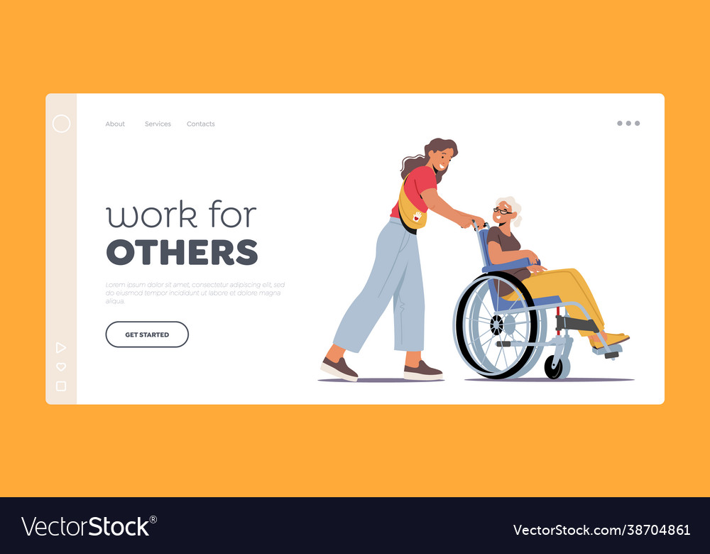 Volunteering healthcare medical aid landing page