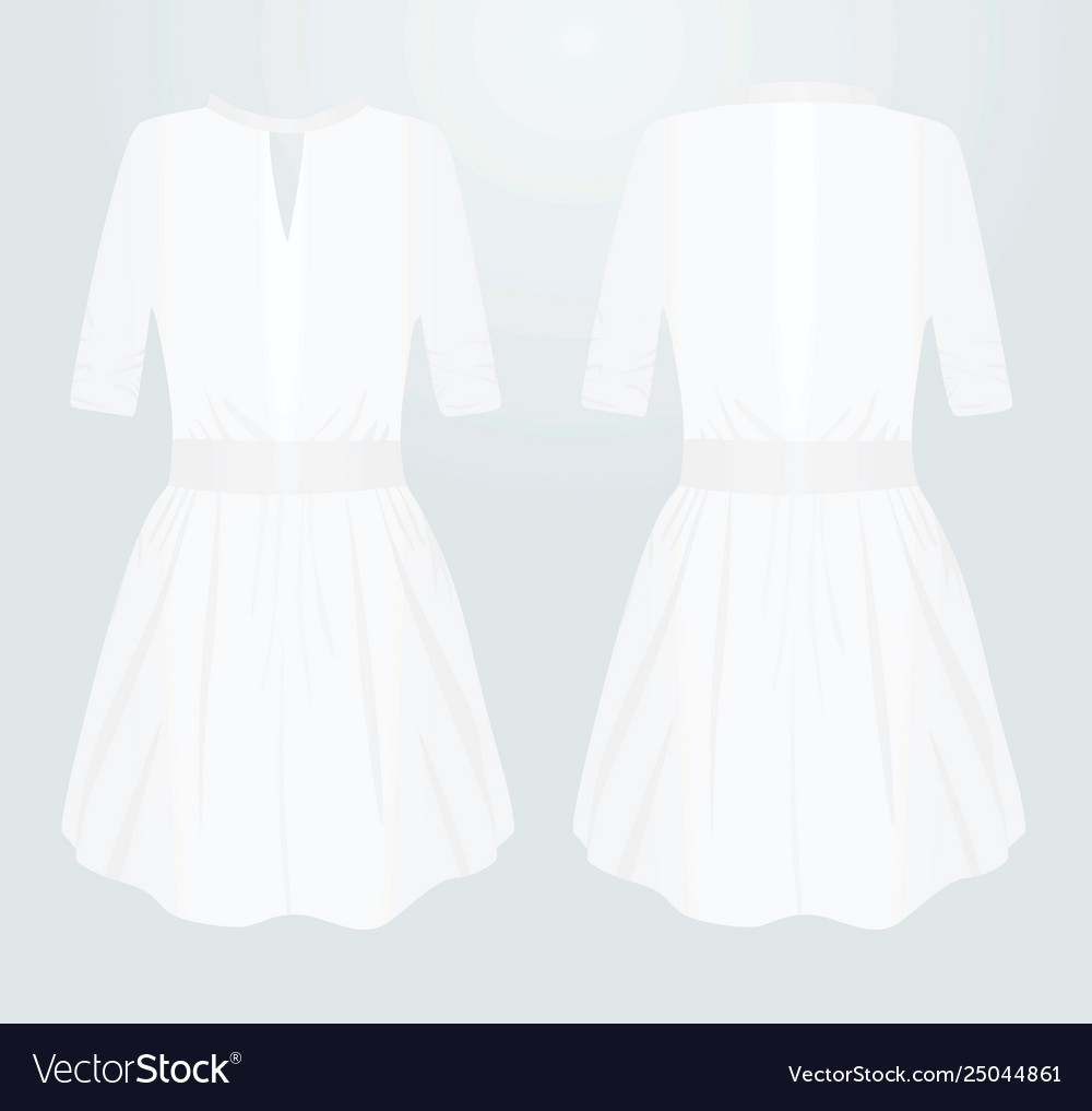 White women dress vector image White women dress