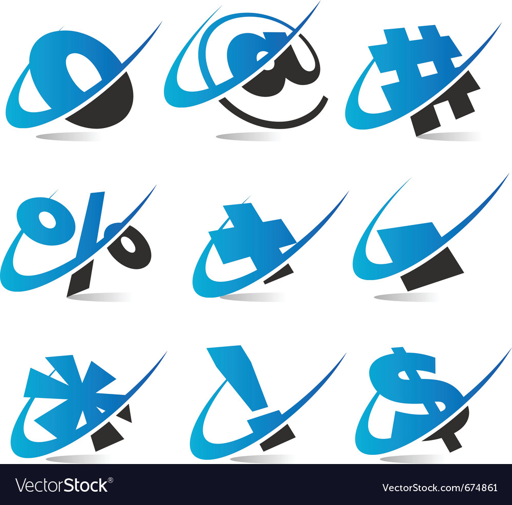 Wwoosh symbol logo icons