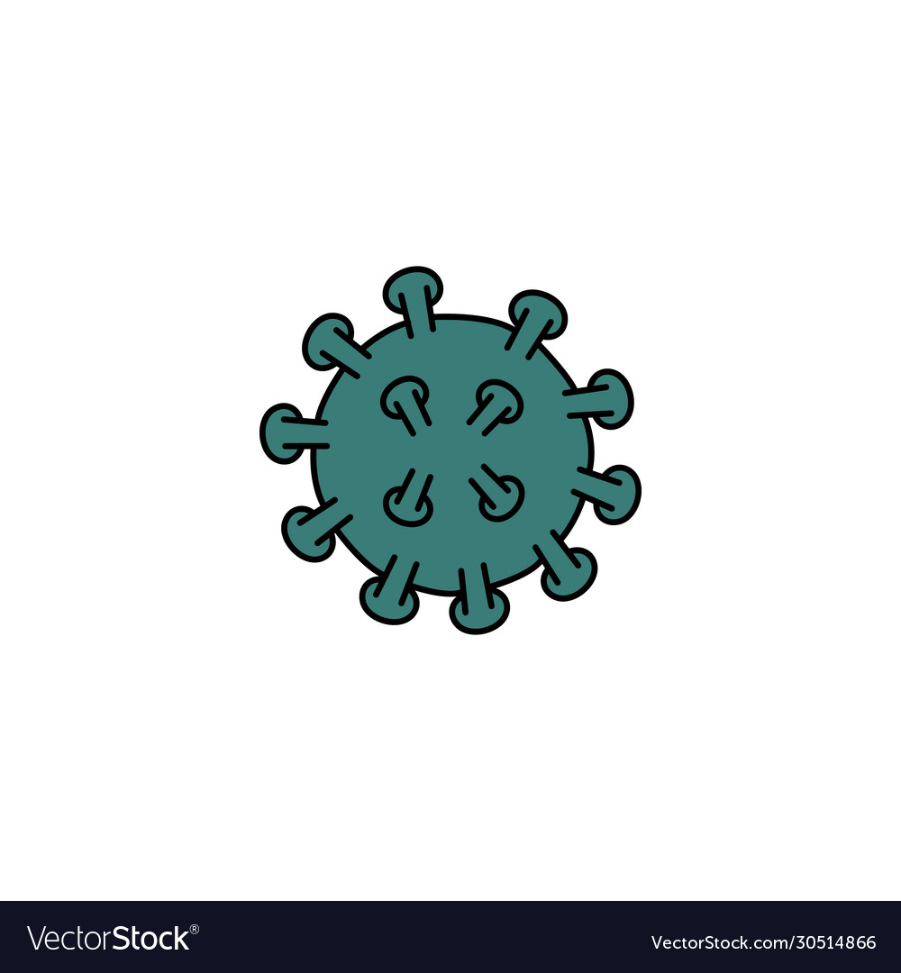 Corona virus doodle element Royalty Free Vector Image