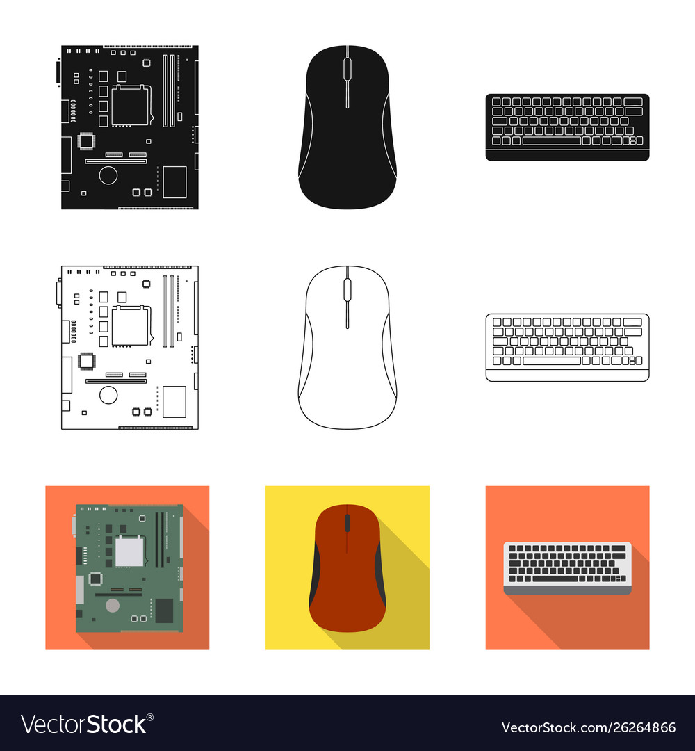 Isolated object accessories and device sign vector image Isolated object accessories and device sign