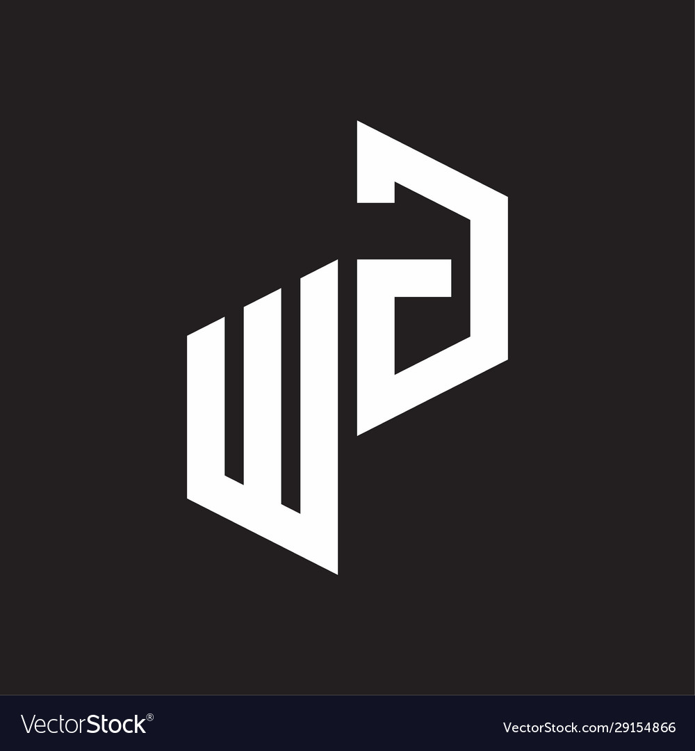 Wg initial letters logo monogram with up to down Vector Image