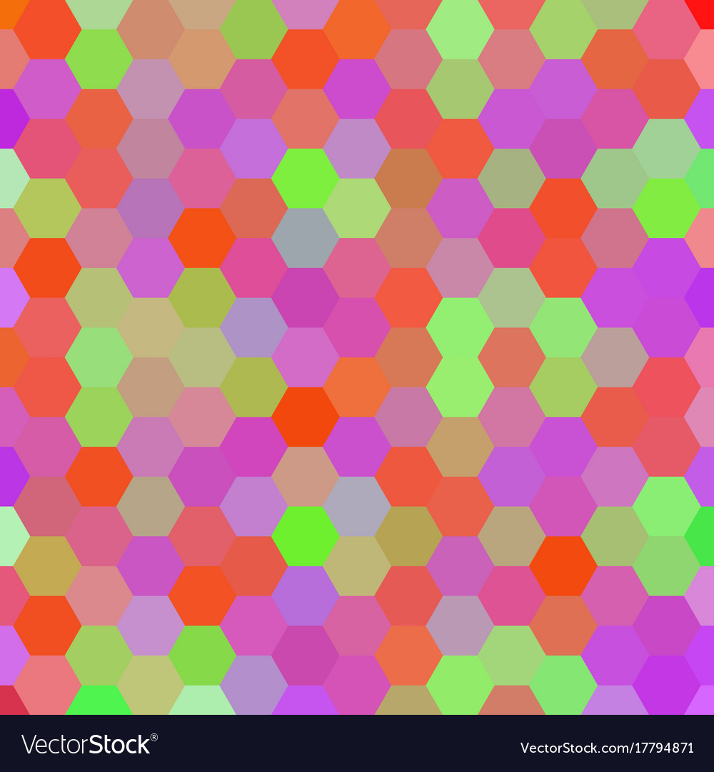 Abstract colorful background of hexagons