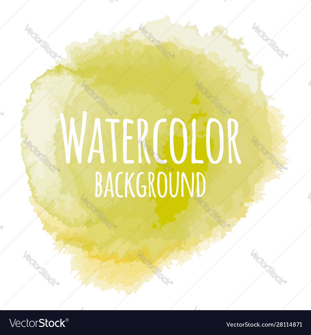 Abstract watercolor background yellow color