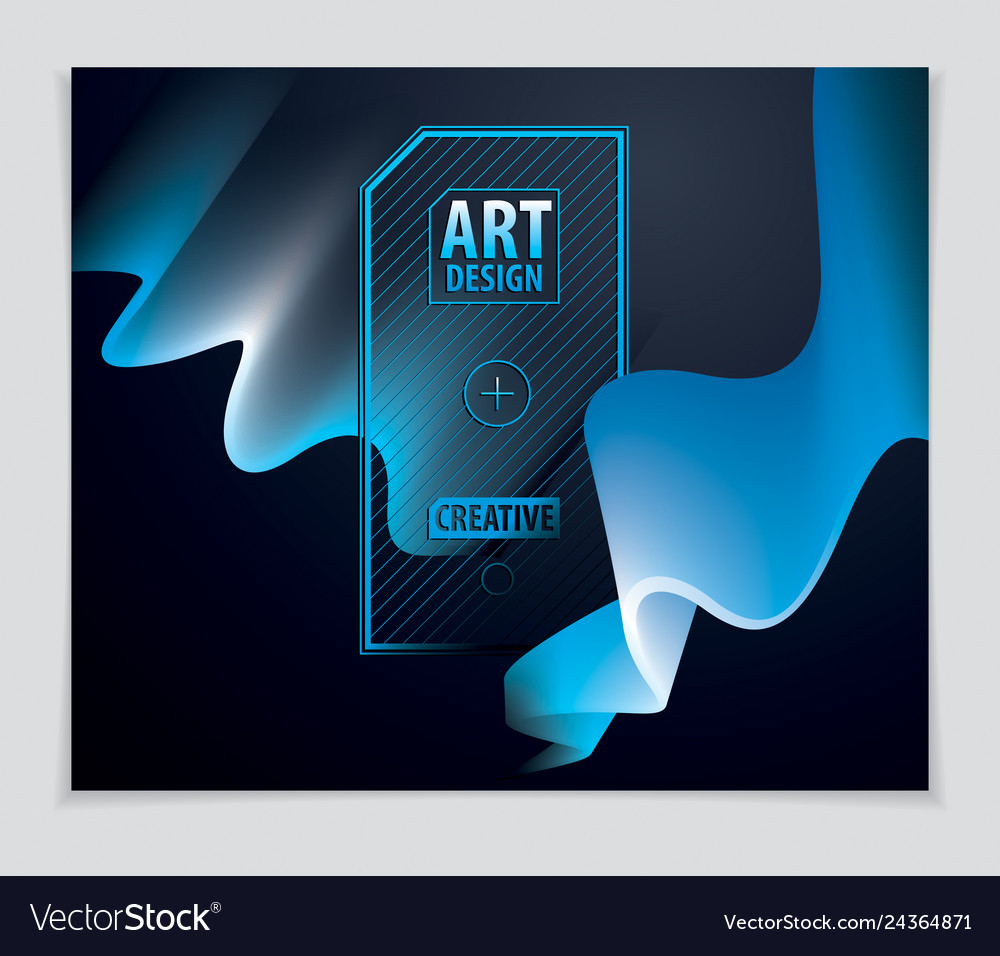 Beautiful shape with colorful gradient abstract vector image Beautiful shape with colorful gradient abstract