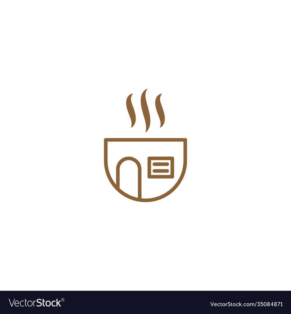 Coffee store graphic design template simple