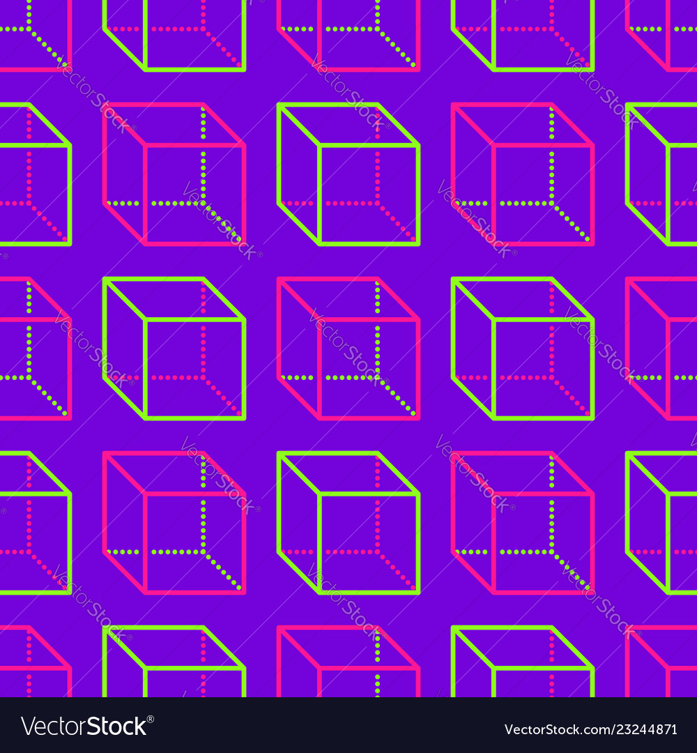 Geometric Cube Pattern