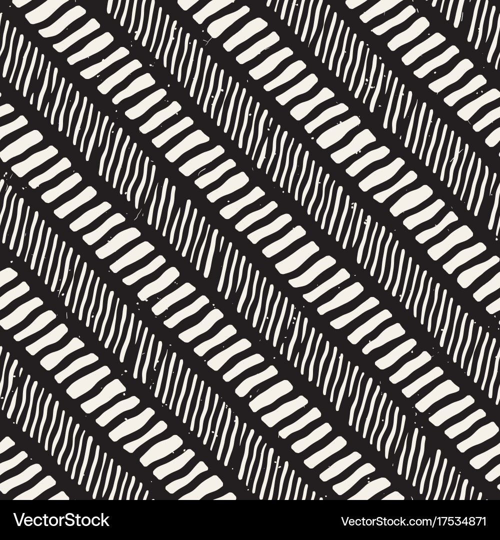 Seamless pattern with hand drawn brush strokes Vector Image