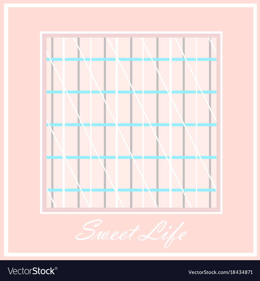 Stylish cell with intersection of lines