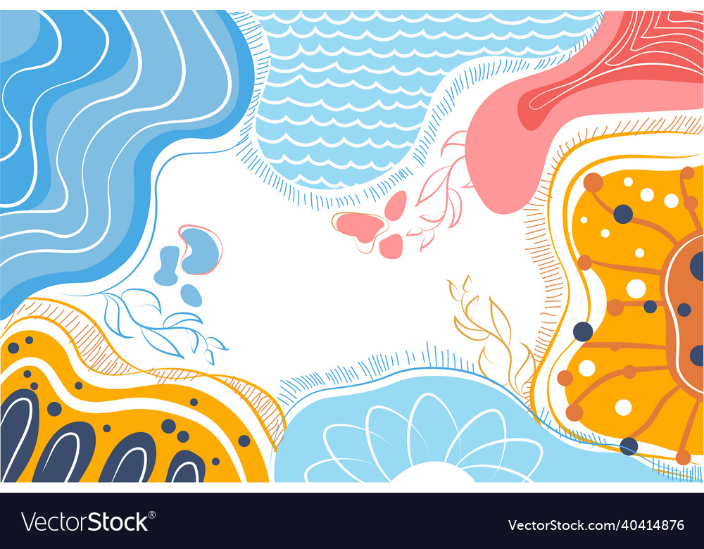 Abstract shapes background vector image Abstract shapes background