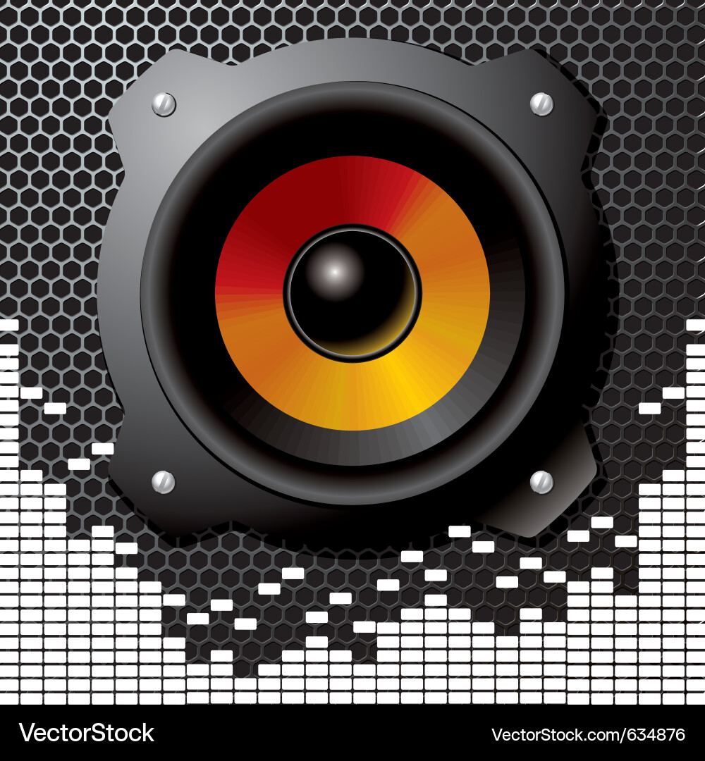 Abstract Speaker Sound Texture Royalty Free Vector Image