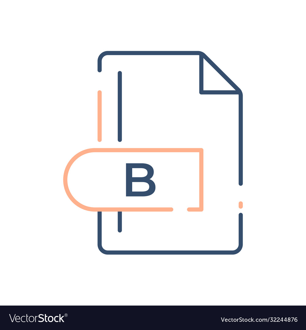 B-Dateiformat-Symbolerweiterung gefüllt