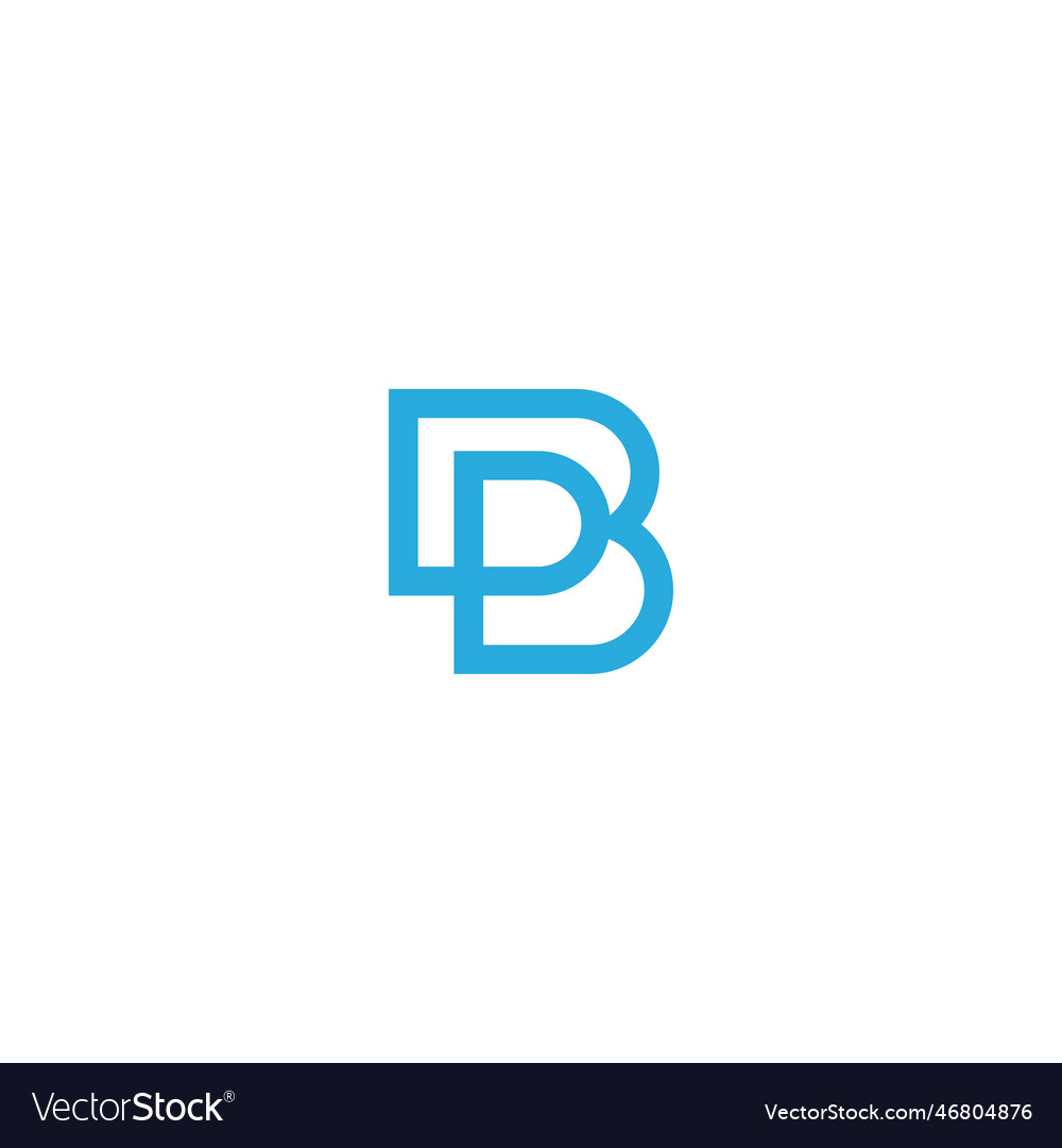 Creative letter pb monogram logo design icon templ