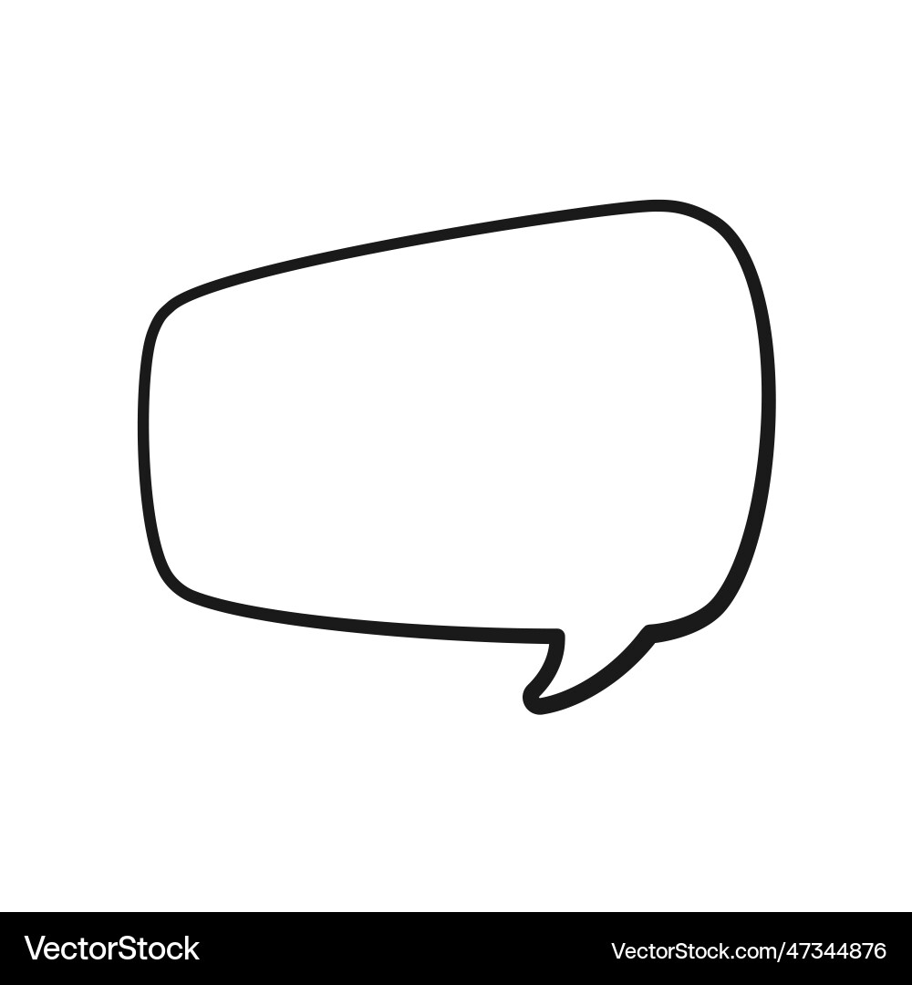 Empty speech bubble text frame comic speech Vector Image