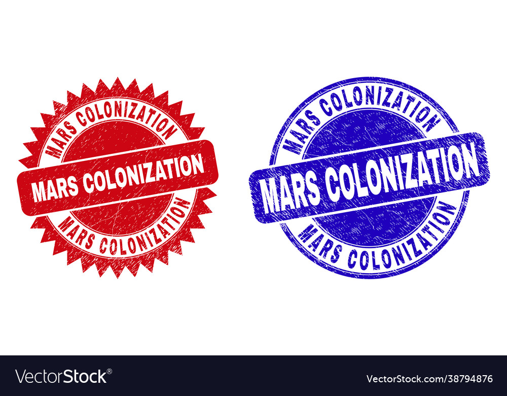 Mars colonization round and rosette watermarks