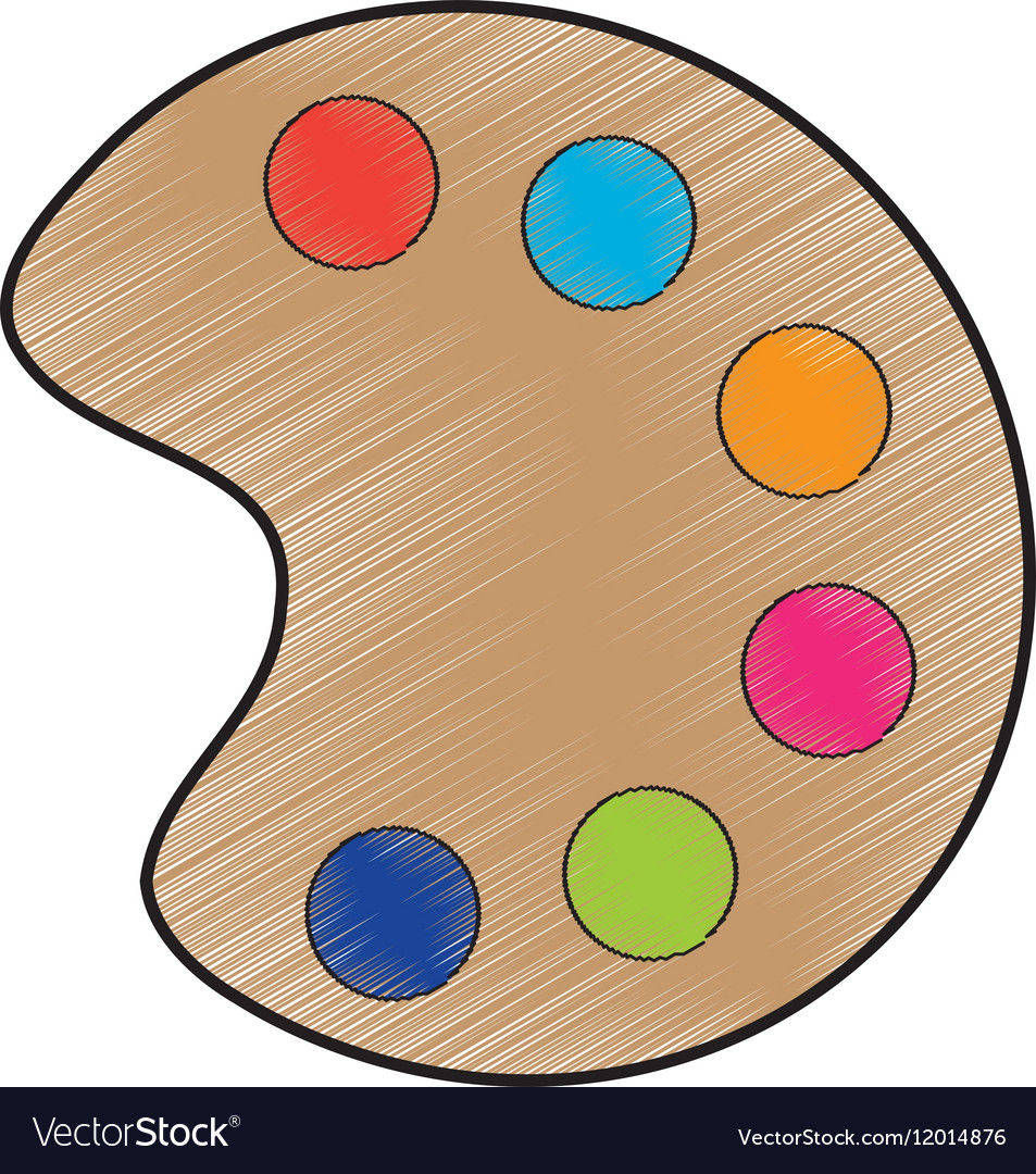 Paint palette icon Royalty Free Vector Image - VectorStock