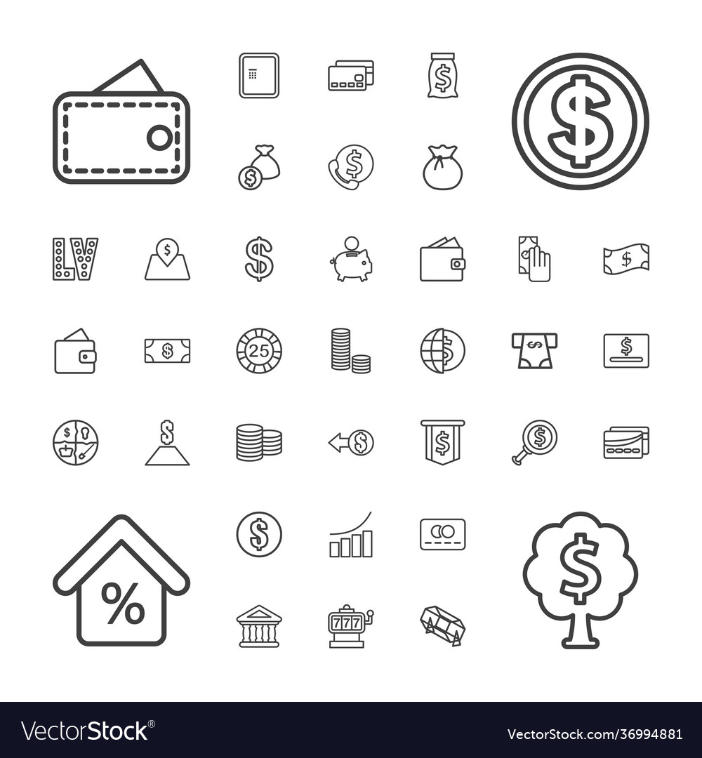 37 money icons