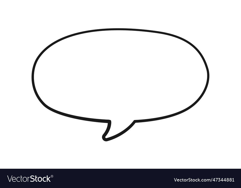 Empty speech bubble text frame comic speech Vector Image