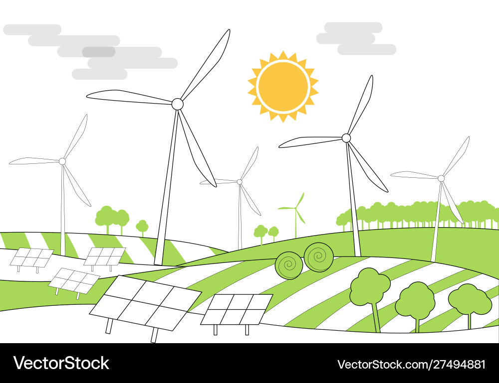Green 1 Royalty Free Vector Image - VectorStock