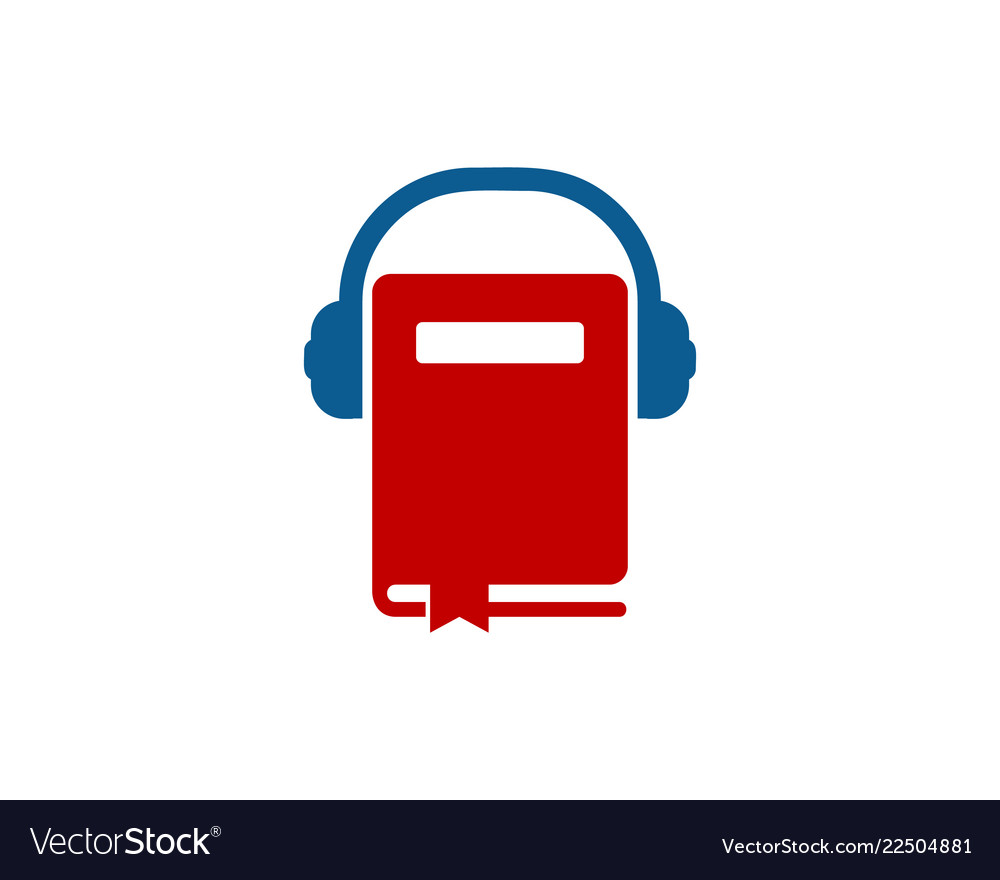 Headphone book logo icon design