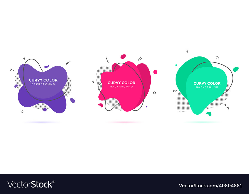 Modern liquid irregular amoeba blob shape abstract vector image Modern liquid irregular amoeba blob shape abstract