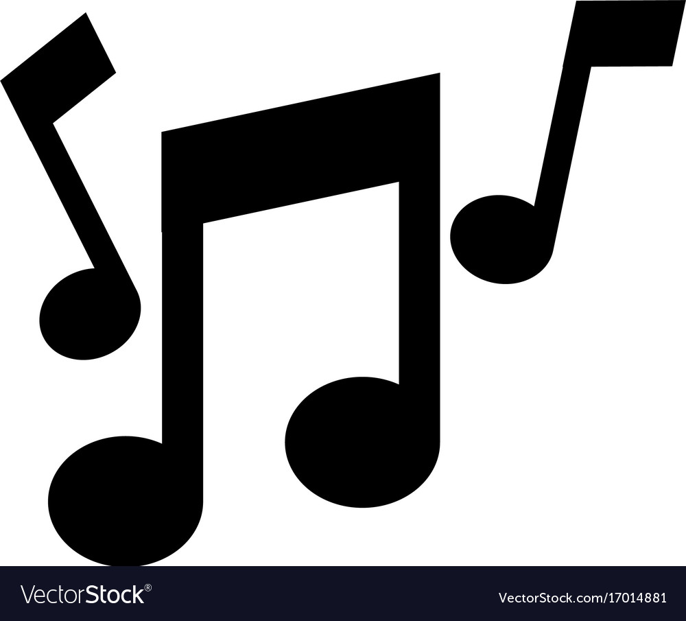 Music note isolated icon Royalty Free Vector Image