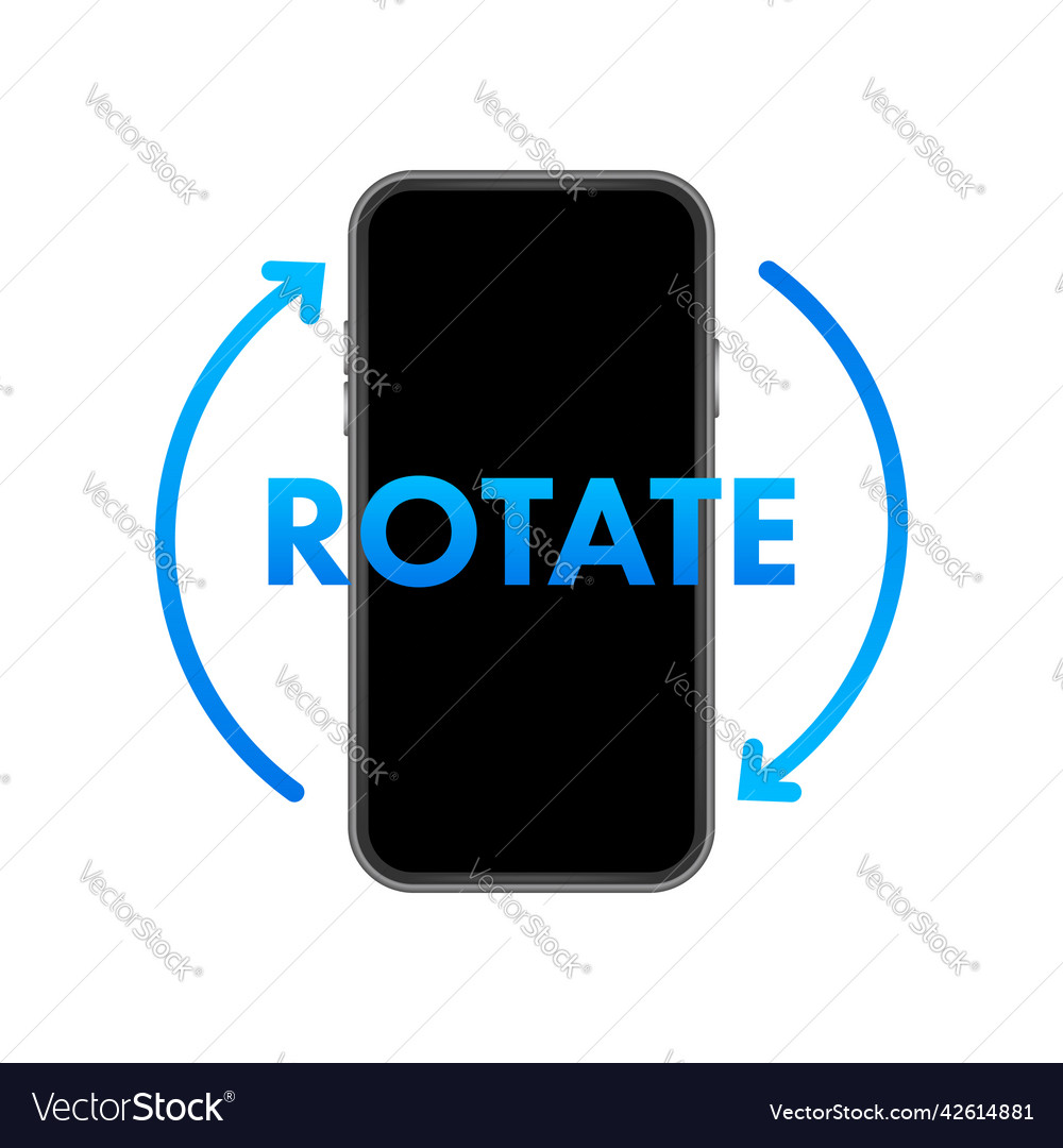 Rotate smartphone isolated icon device rotation