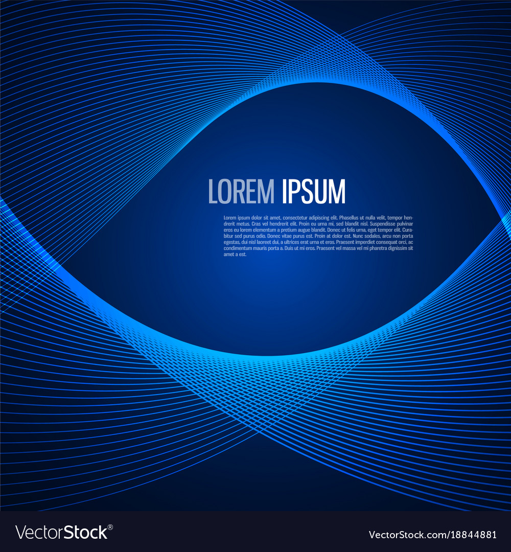 Tech background with abstract wave line