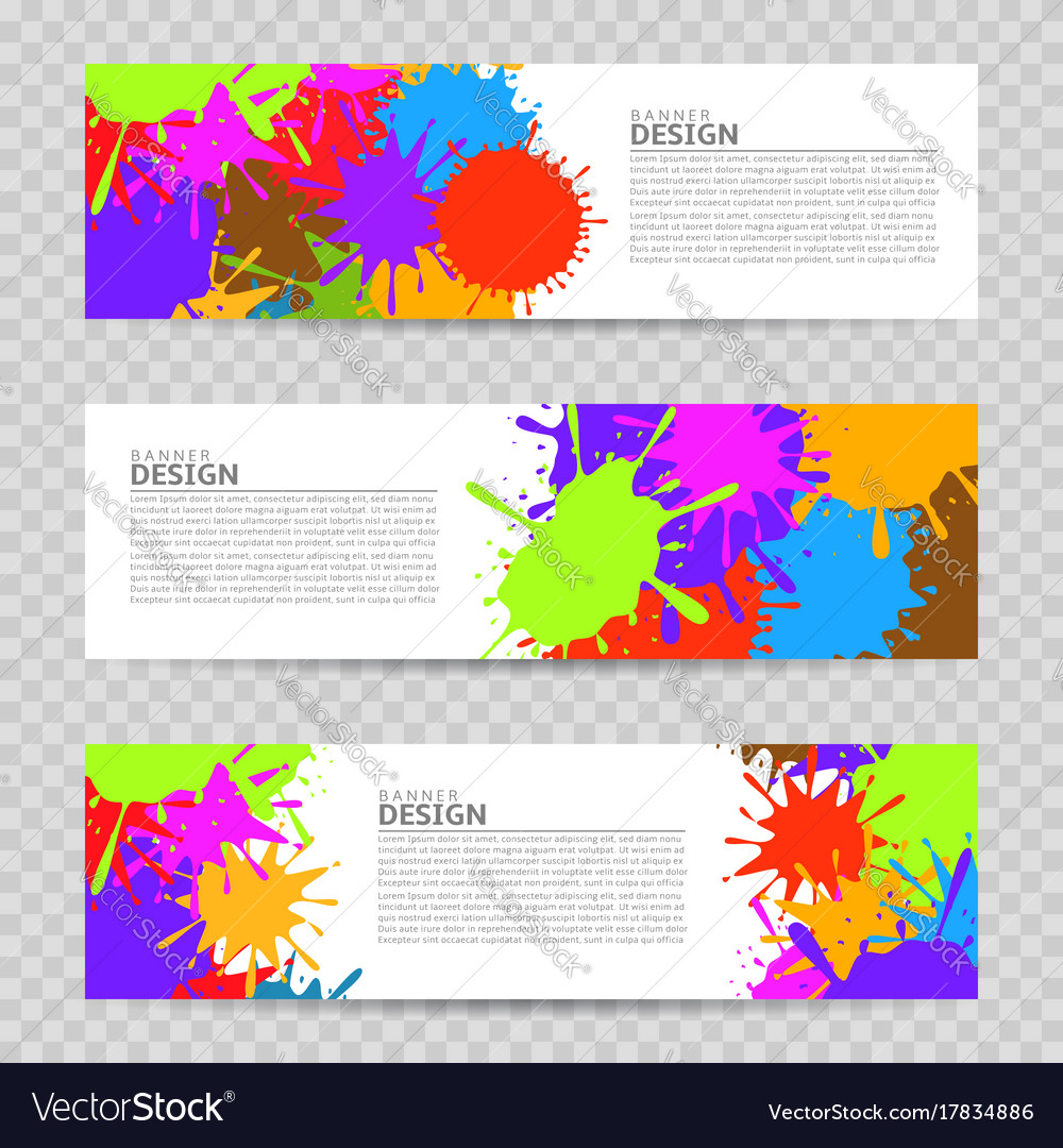 Colorful Banner Design Royalty Free Vector Image