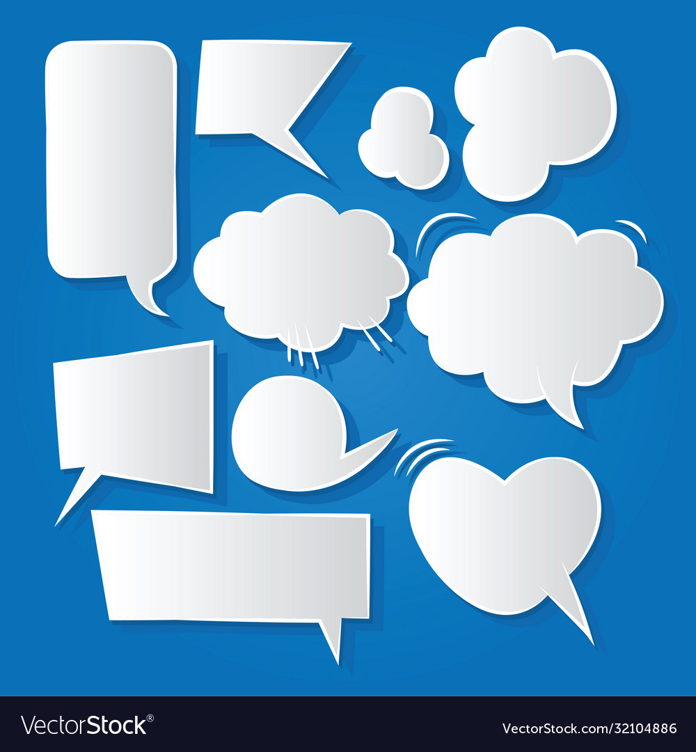 Comic bubble speech balloons cartoon 160