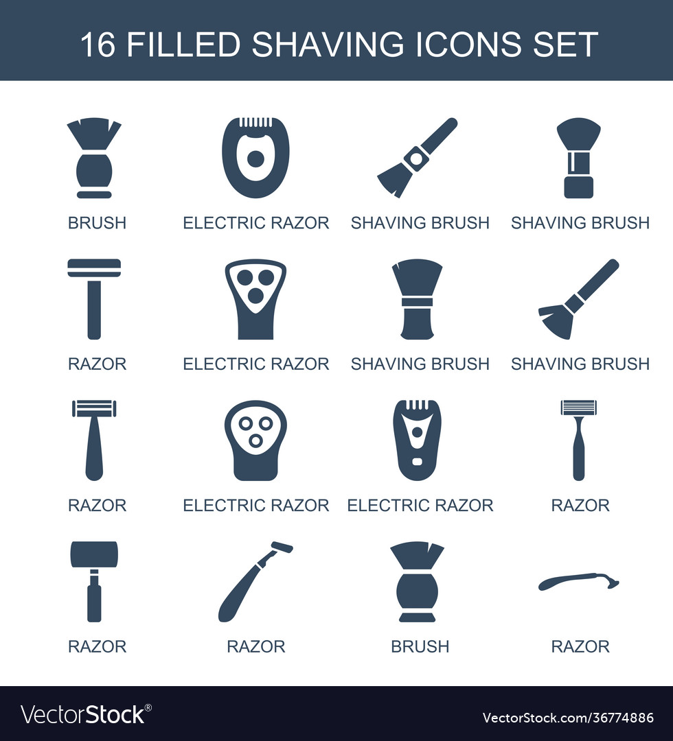 Shaving icons