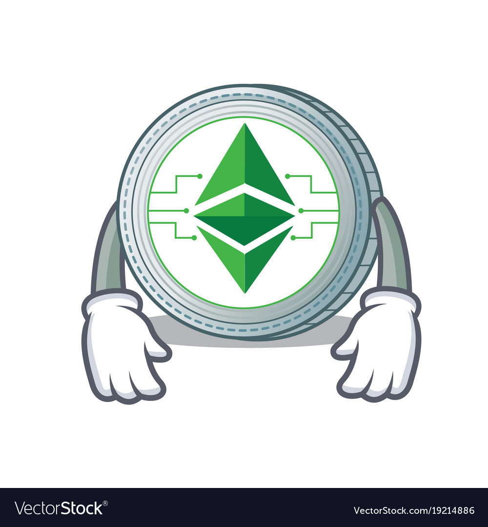 Tired ethereum classic character cartoon