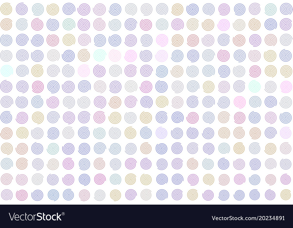Abstract colored twirl circle line path or shape