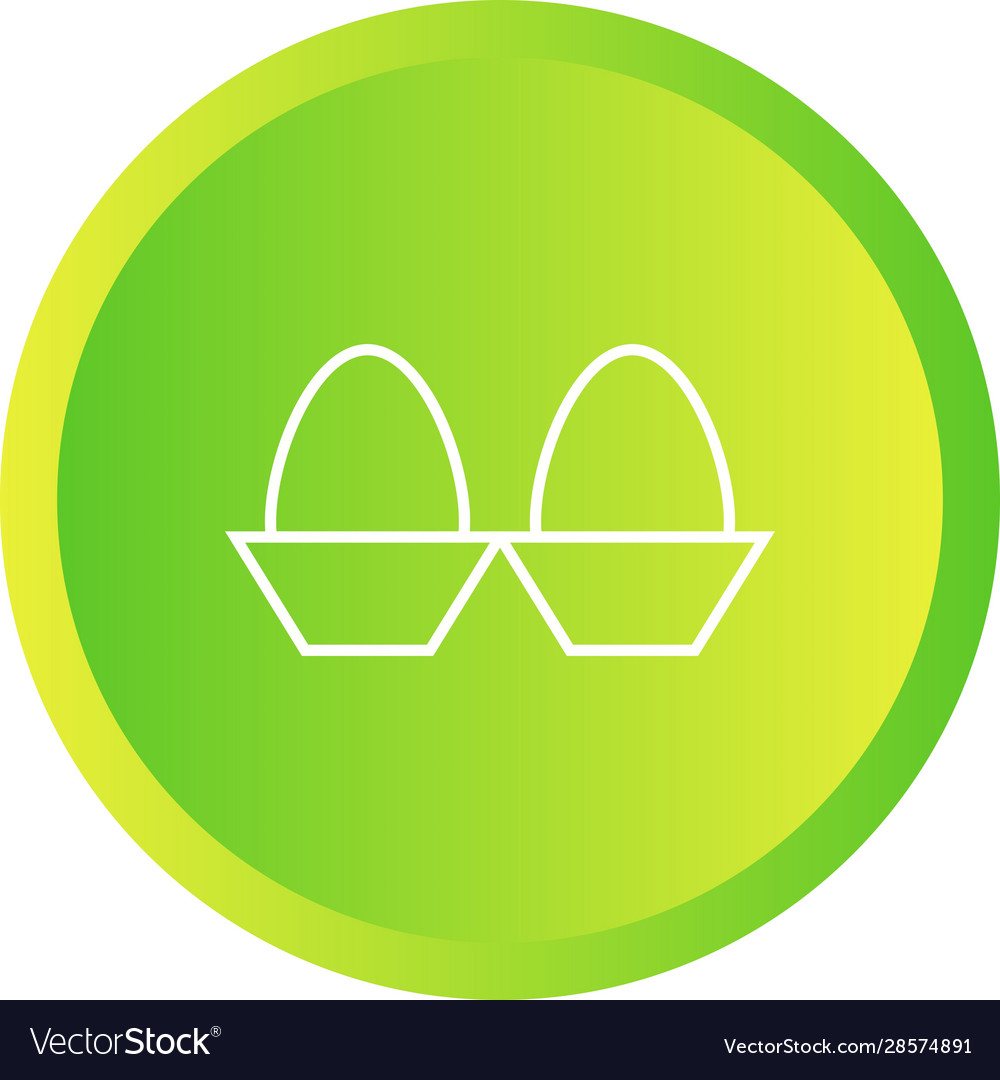 Beautiful eggs line icon