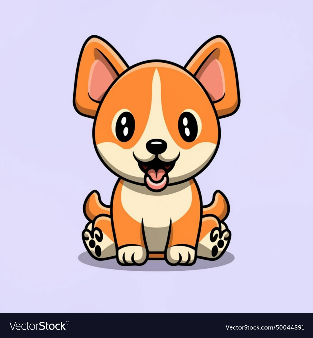 Cute puppy design for national day Royalty Free Vector Image