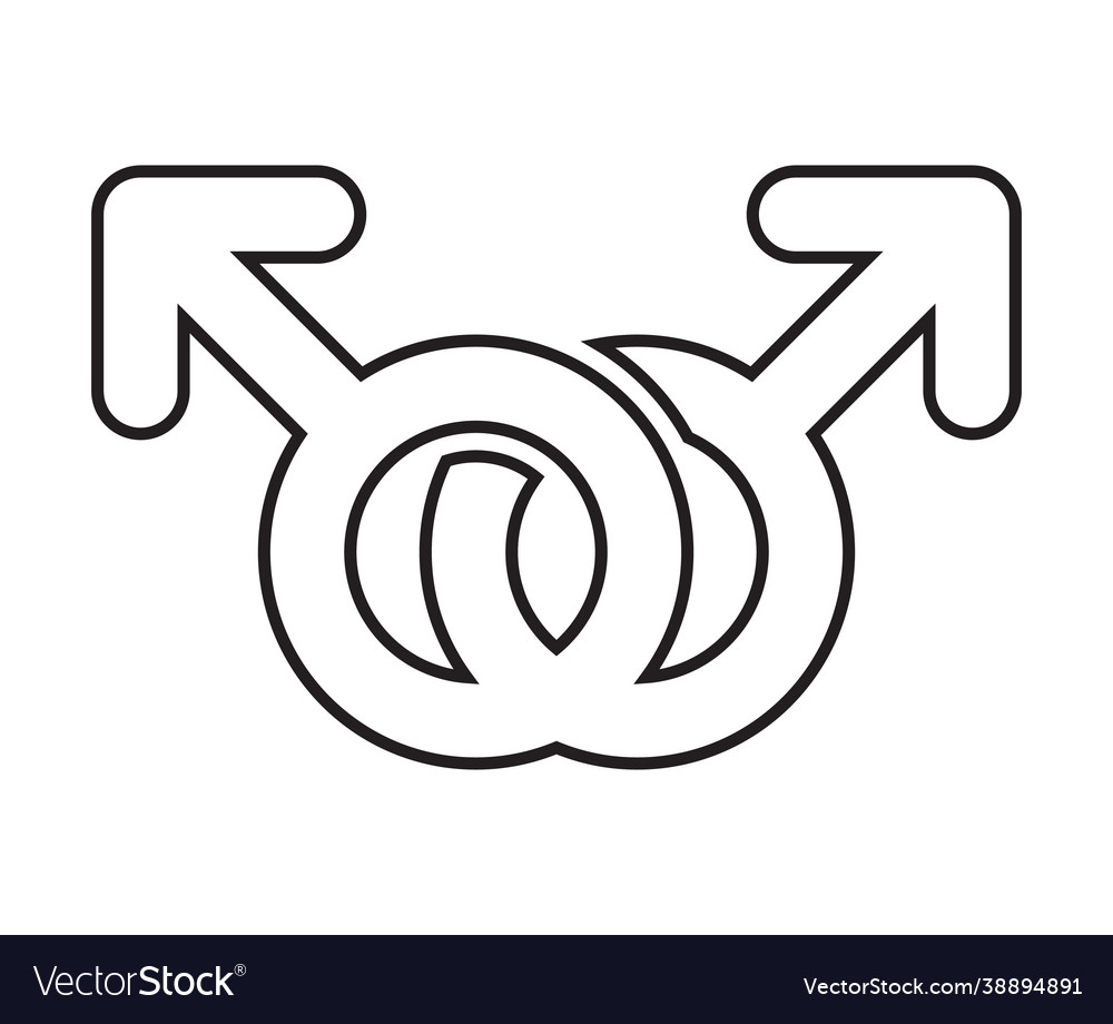 Gender symbols as equality gay pride concept Vector Image