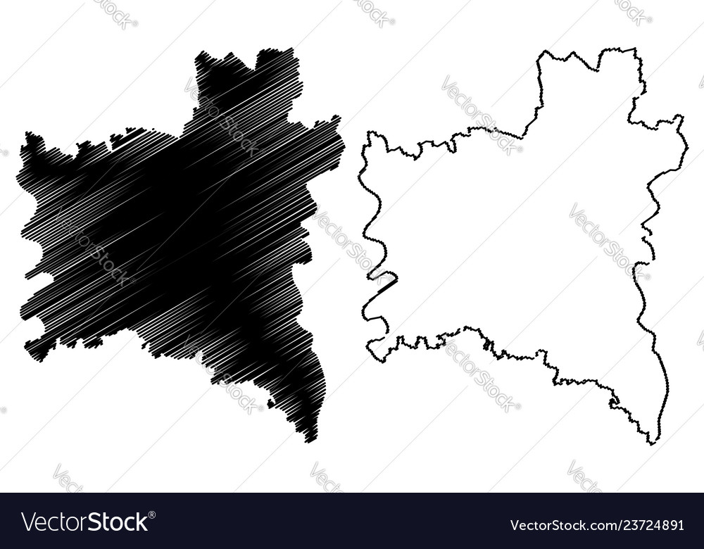 Gharbia governorate map Royalty Free Vector Image