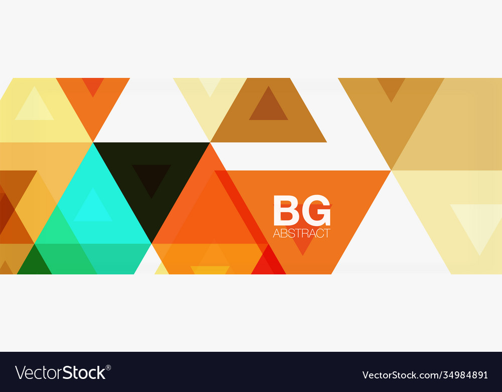 Mosaic triangle pattern abstract background