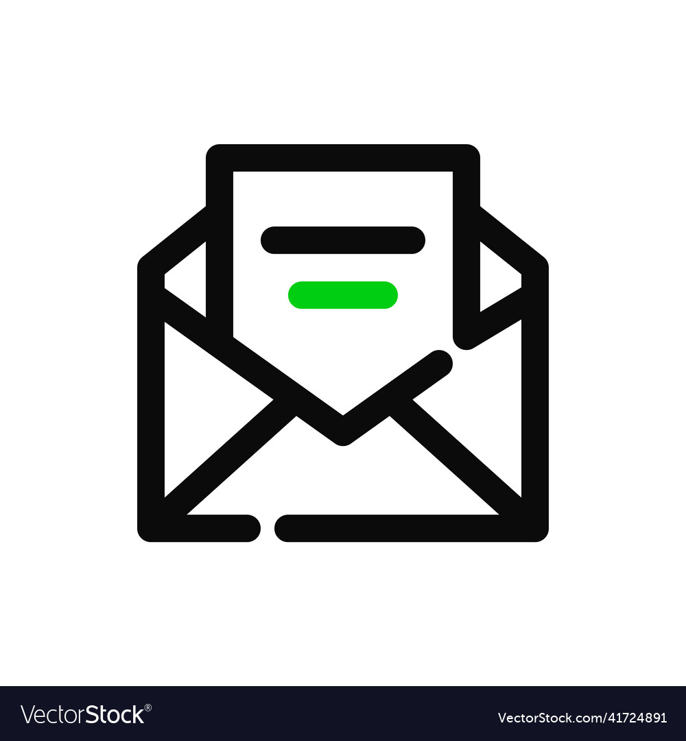 Open letter in mail pixel perfect editable