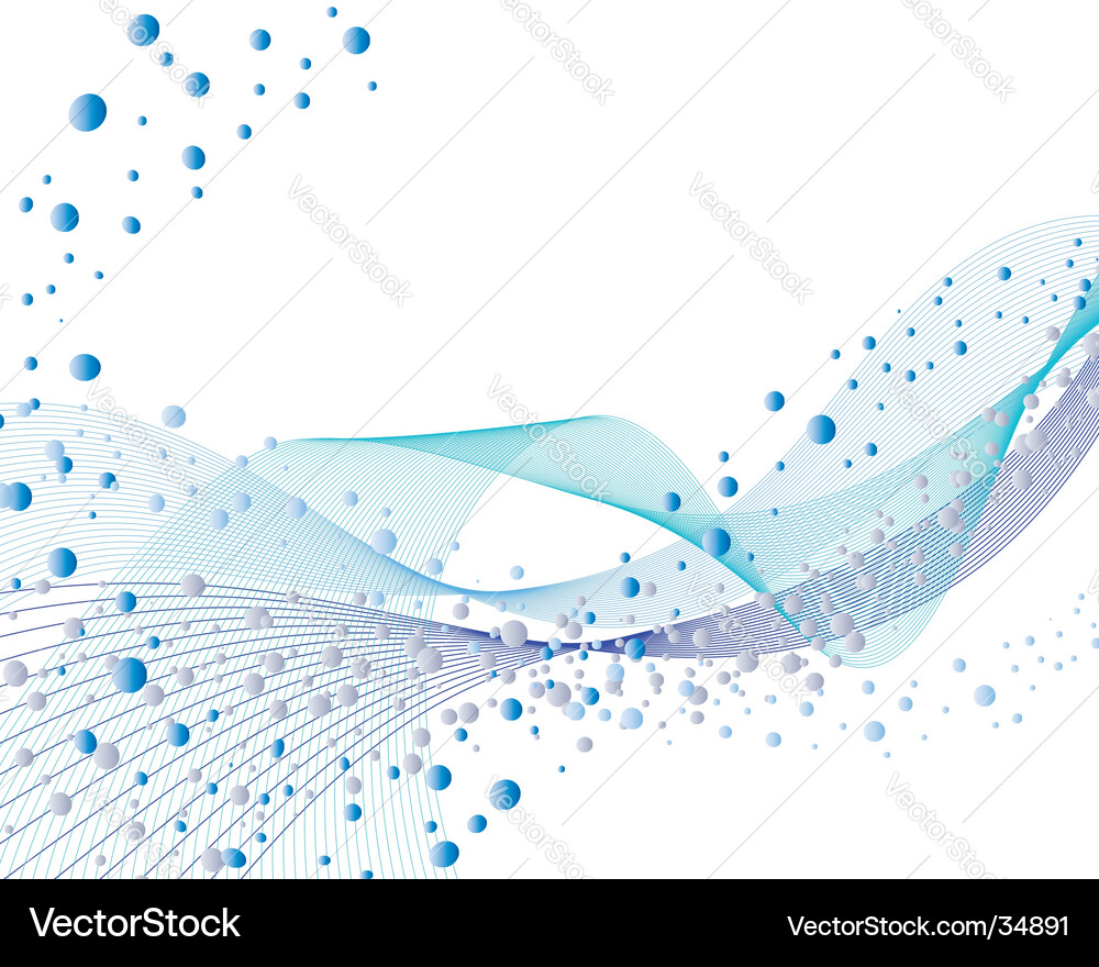 Water and bubbles Royalty Free Vector Image - VectorStock