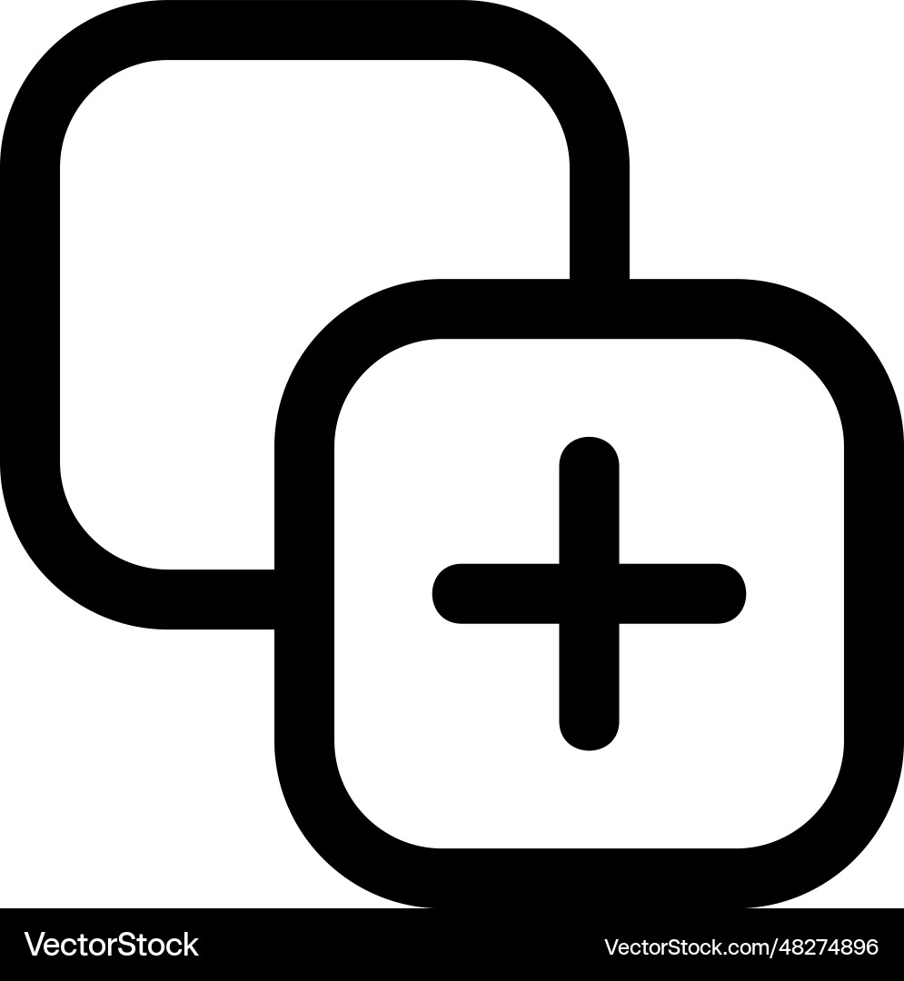 Add layer icon Royalty Free Vector Image - VectorStock