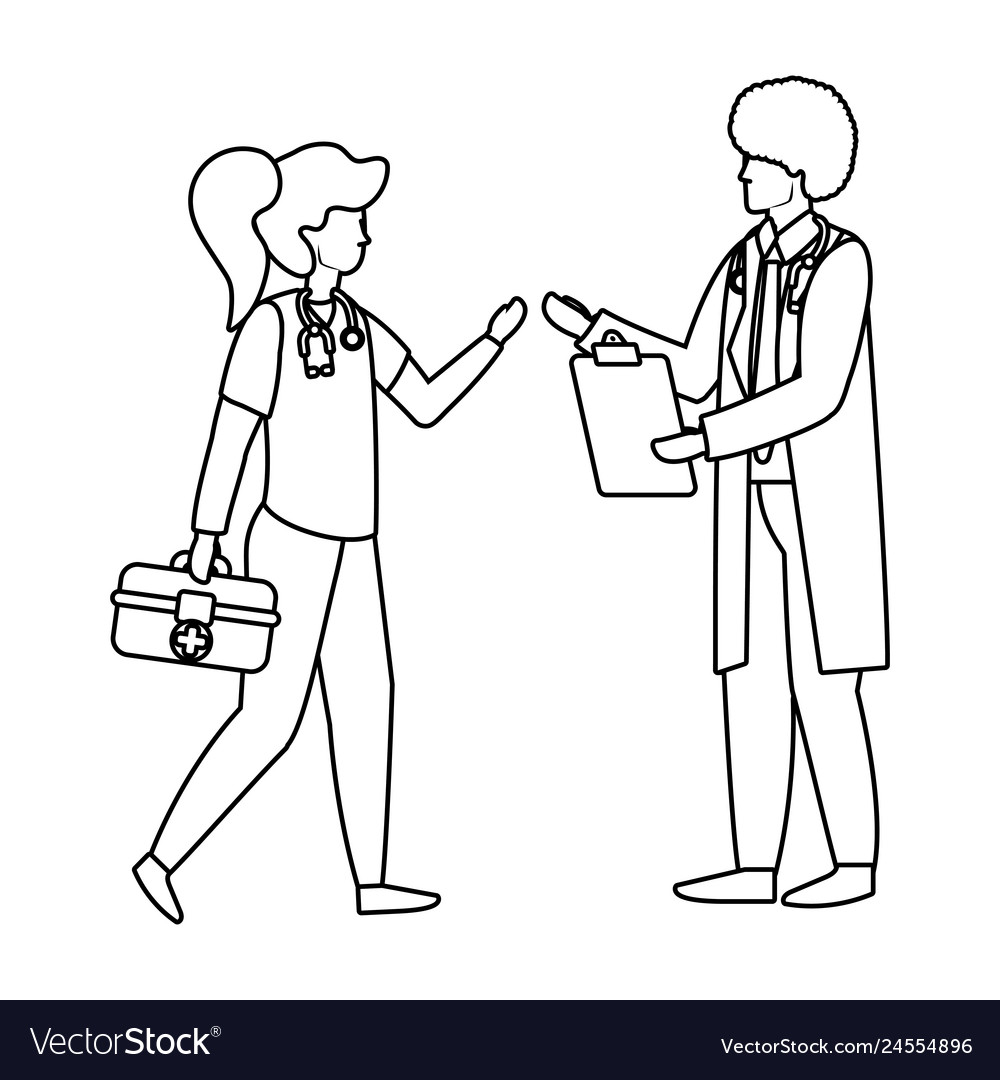 Healthcare medical cartoon Royalty Free Vector Image