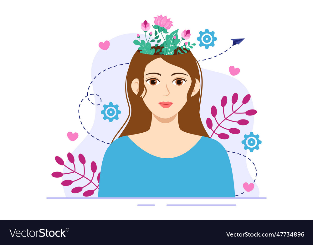 Positives thoughts with thinking positive Vector Image