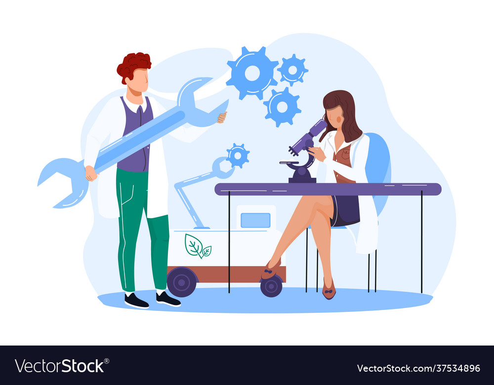 Scientists Conducting Lab Experiment