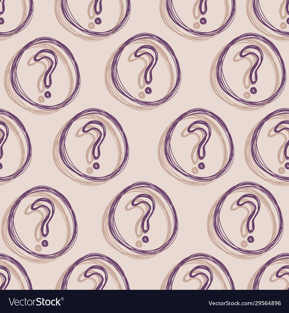 Seamless pattern question marks quiz background vector image Seamless pattern question marks quiz background