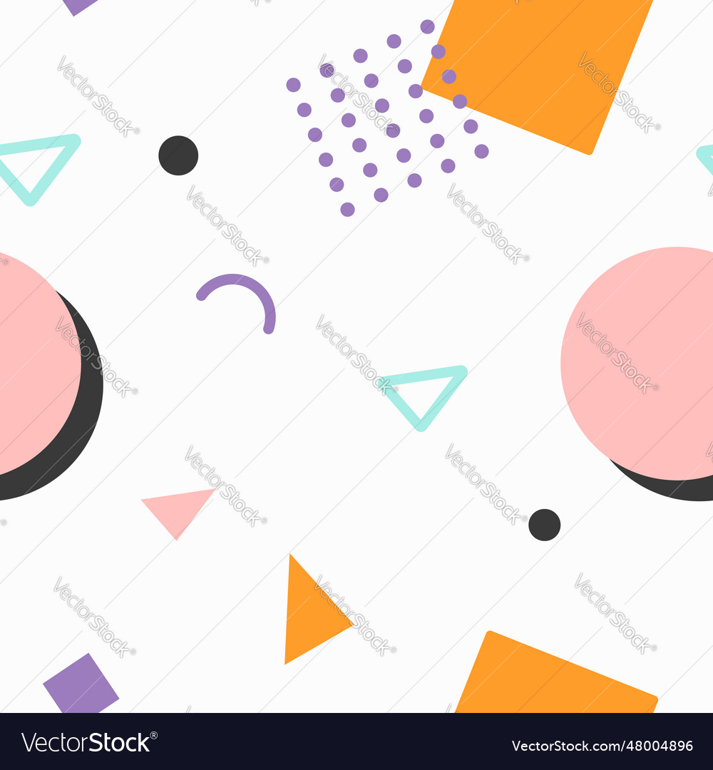 Soft colored memphis pattern design