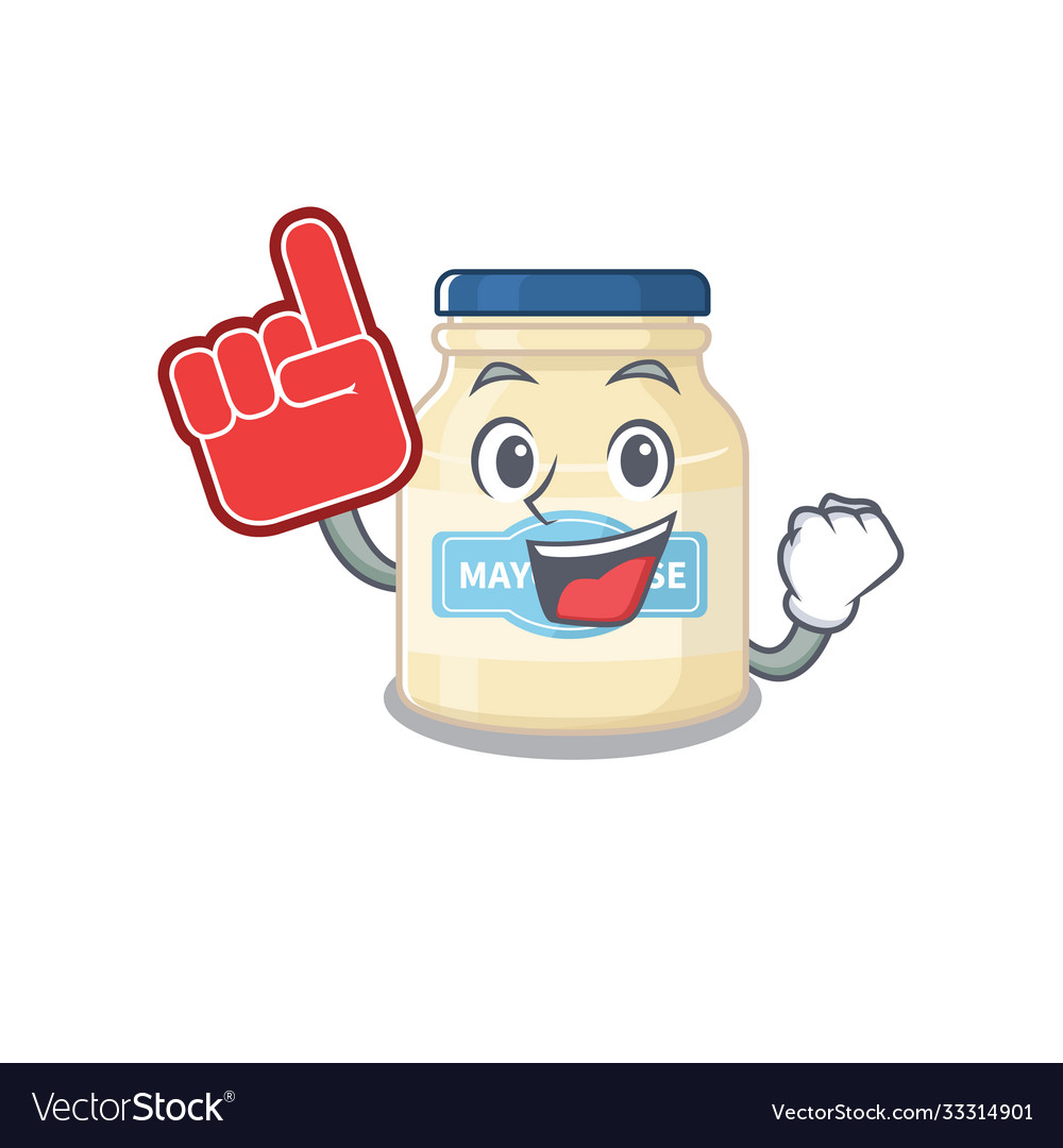 A picture mayonnaise mascot cartoon design Vector Image