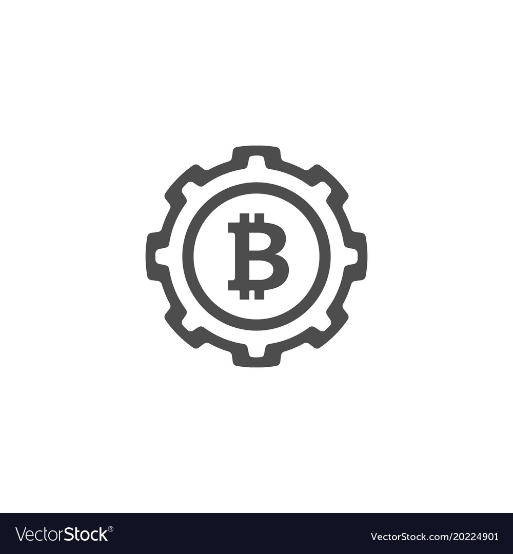 Bitcoin mining icon