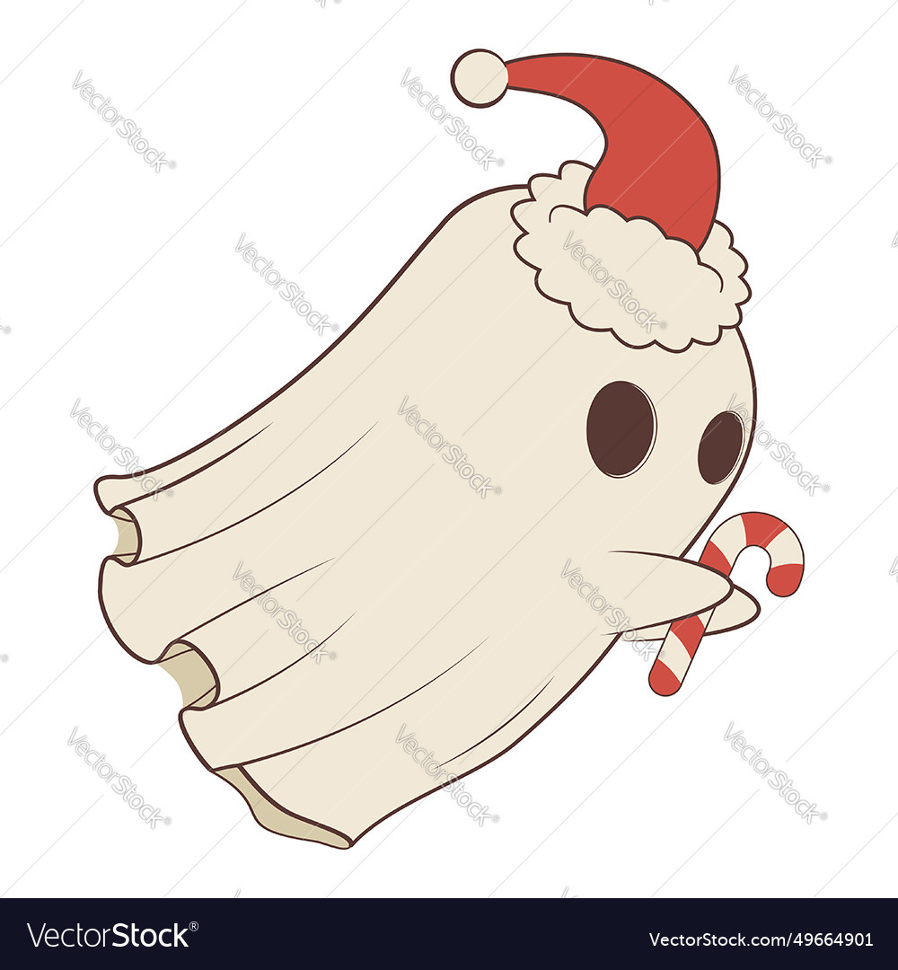 Cartoon christmas spirit Royalty Free Vector Image