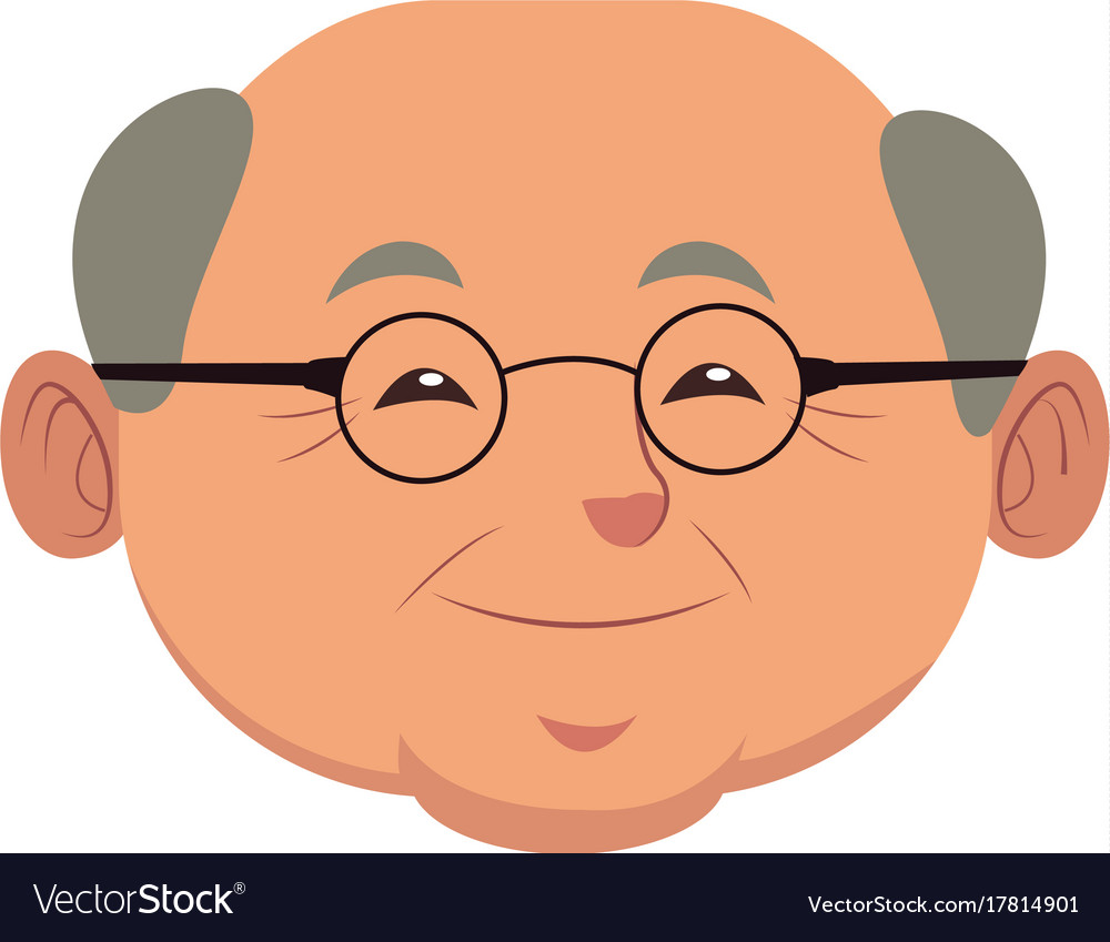 Cute grandfather cartoon Royalty Free Vector Image Cute grandfather cartoon Royalty Free Vector Image